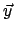 \(\vec{y}\)