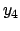 \(y_4\)