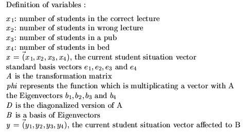 definition of the variables, can also be found in the solution further down
